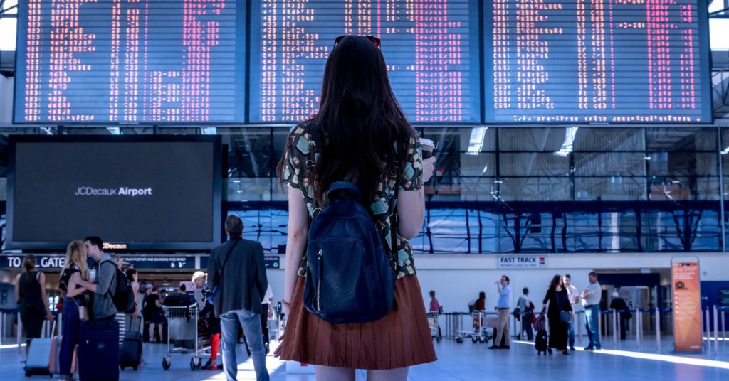 Airport departure boards for best city breaks in Europe